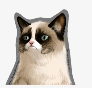 Grumpy Cats - Grumpy Cat Face Art Png #605500