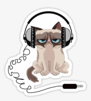Grumpy Cat Headphones Tank Women #605797 Grumpy Cat Headphones Tank Women #605797