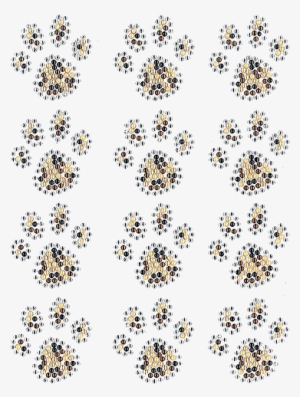 Leopard Print Paws Sheet - Pattern #605898