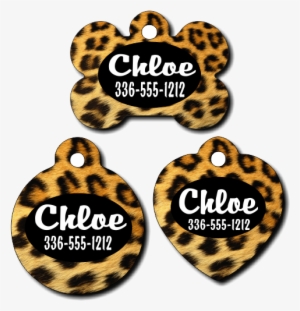 Personalized Leopard Print Background Pet Tag For Dogs - Leopard Print Throw Blanket #605936