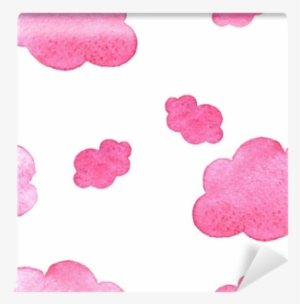 Pink Watercolor Clouds Background - Watercolor Cloud Png Pink #606073