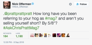 Chris Pratt Joking About His Penis Size With Nick Offerman - Questlove #606257