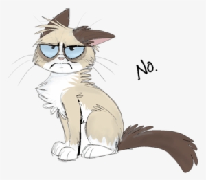 Grumpy Cat Drawing Grumpy Cat By Iamtehpilot - Grumpy Cat Drawing Png #606374