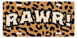 Leopard Print License Plate - Leopard #606397