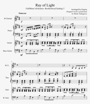 Ray Of Light Sheet Music Composed By Arrainged By Kagota - Sheet Music #606604