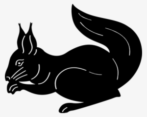 Cat The White Squirrel Animal Silhouette - Белка Силуэт Векторный #606825