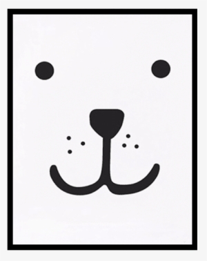 Petite Bello Wall Print 20cm * 25cm Bear Face Wall - Printing #606949