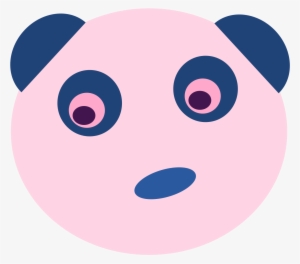 This Free Icons Png Design Of Blue Panda Face #607523