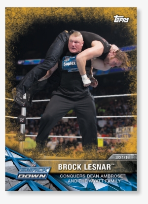 Brock Lesnar 2017 Wwe Road To Wrestlemania Base Cards - Wwe Road To Wrestlemania Trading Cards #607590