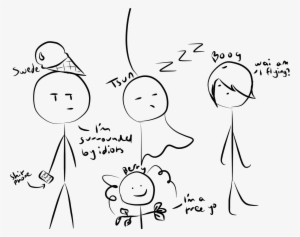 Chat Stick Figures - Cartoon #607591