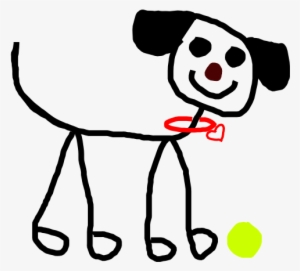 Dogs Clipart Stick Figure - Stick Figure Dog Clip Art #607615