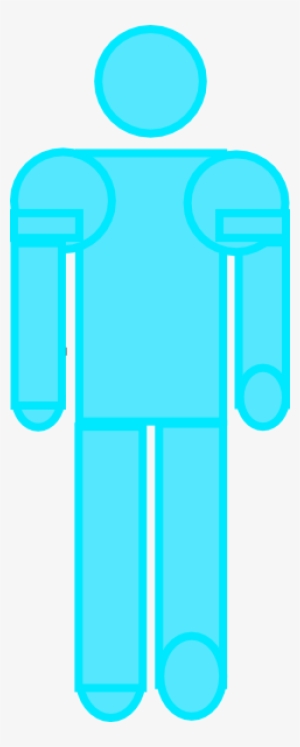 Clip Art At Clker Com Vector Online - Blue Man Stick Figure #607743