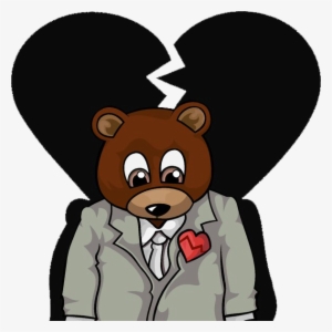 Kanye West Clipart Png - Kanye West Heartless Bear #608813