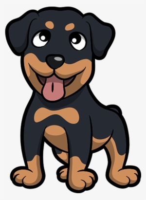 Rottweiler Emoji & Stickers Messages Sticker-1 - Cute Cartoon Rottweiler #608829