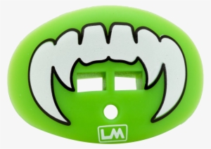 Loudmouthguards Vampire Fangs Hawk Fluorescent Green - Loudmouthguards Pacifier Style Lip Protector Mouthguard #609238