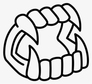 Vampire Teeth Rubber Stamp - Mooncake #609423