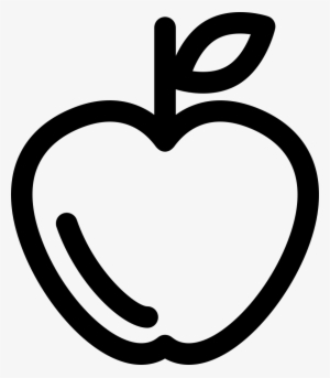 Apple Outline - - Maça Contorno Png #609741