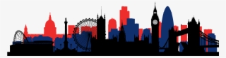 London Skyline Red Blue Black #6004167 London Skyline Red Blue Black #6004167