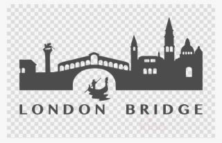 London Clipart London Bridge Tower Bridge Clip Art - Rialto Bridge Silhouette #6004643