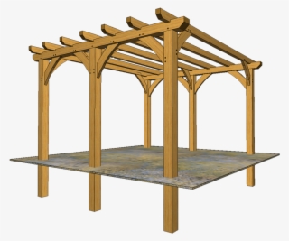 Oak Pergola 3d1 - Oak #6006581