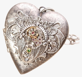Steampunk Heart Necklace Steampunk Heart Locket Necklace #6006729