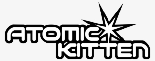 Atomic Kitten Logo Black And White - Atomic Kitten Whole Again Album Cover #6008847