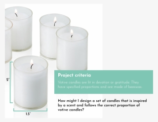 Thank You - Light In The Dark White Votive Candles 24 Unscented #6009026