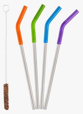 Klean Kanteen Straws 5 Piece Set - Klean Kanteen 5 Piece Stainless Steel Straw Set Black #6009500