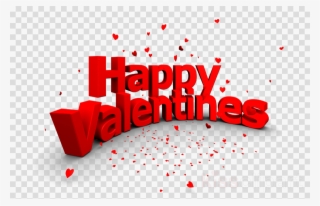 Happy Valentines Day Clipart Valentine's Day Love Logo - Happy Valentines Tile Coaster #6010091