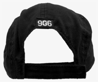 Hat - "u - P - Silhouette" Black Cotton Twill 5-panel - 5-panel Camper Hat #6010570