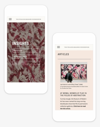 2 Responsible Mobile Page Designs Showing The Insights - Design #6010573