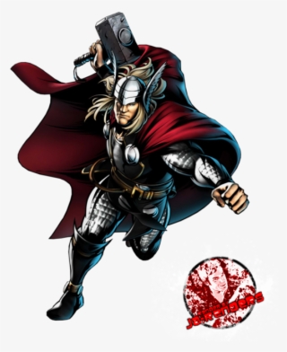 Thor Vector Png Black And White Download - Marvel Vs Capcom 3 Thor #6011323