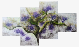 "zen" Beautiful Acrylic Painting By Contemporary Artist - Wisteria #6013961