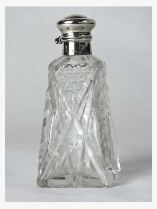 Clear Crystal And Cut Glass Perfume Bottle - Lid #6014920