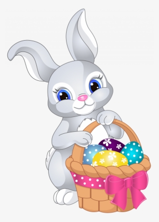Free Printable Easter Clipart Easter Clipart Free Easter - Easter Bunny With Basket #6015588