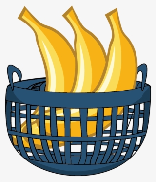 Png Freeuse Bananas Clipart Basket - Basket Of Bananas Clipart #6018840