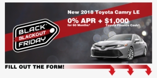 It's That Time Of The Year Again - Toyota Black Friday Deals 2018 #6021154