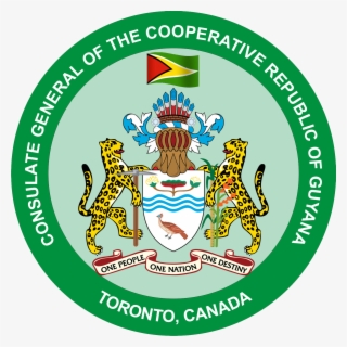 Guyana Consulate - Guyana Coat Of Arms Rectangle Magnet #6021555