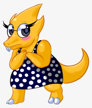 Chibi-ish Alphys - Alphys Chibi Png #6021825