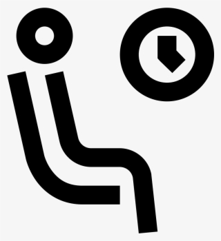 This Icon Features A Man Sitting In A Chair Under A - Icon #6022640