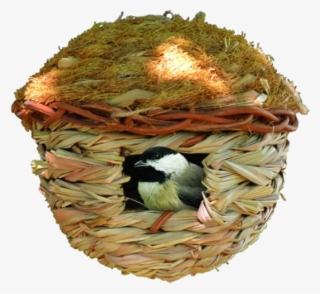 Round Hanging Grass (green) Roosting Pocket, Birdhouses, #6023708
