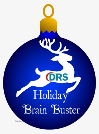 Blue Christmas Ornament With Reindeer Outline And The - Blue Christmas Ornament Clip Art #6026068