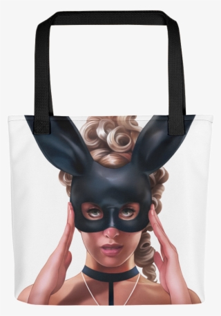 Tote Bag With Pi-up Bunny Girl - Tote Bag #6026417