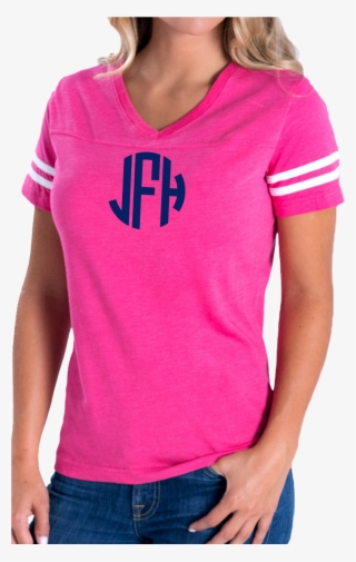 L - A - T - Ladies' Fine Jersey Football T-shirt, Hot #6026715