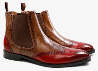 Bottines Martin 5 Venice Red Tortora Elastic Brown - Chelsea Boot #6029121