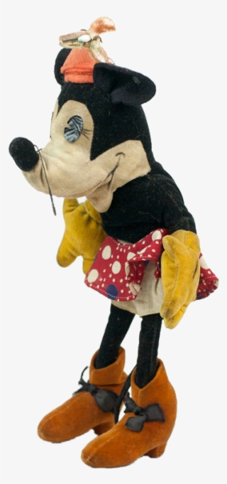 1930s Steiff Velveteen Minnie Mouse Doll 10" #6029637