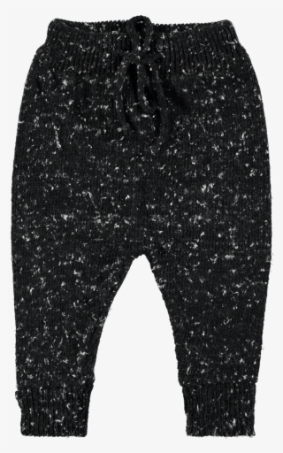 Black Knit Trousers By Mini Sibling - Trousers #6031155