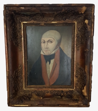 Oil On Board Of Man In Skull Cap In Original Frame - Picture Frame #6031951