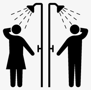 Stickers Muraux Pour Salle De Bain - Man Decals By Ambiance Sticker - Man Woman Shower Wall #6032551