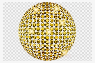 Gold Disco Ball Png Clipart Disco Balls - Gold Ball New Year Png #6035657